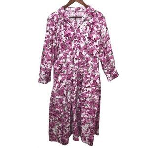𝅺Vintage Handmade Cottagecore Floral MIDI Dress with Pockets